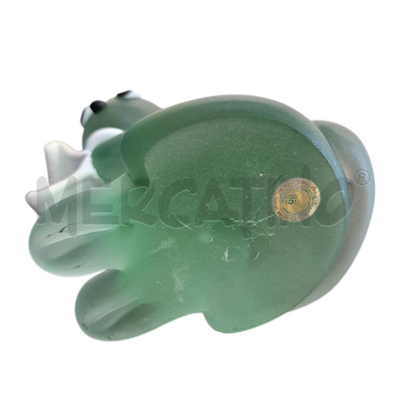 GATTO VETRO MURANO VERDE BIANCO VINTAGE  | Mercatino dell'Usato Ottaviano 3