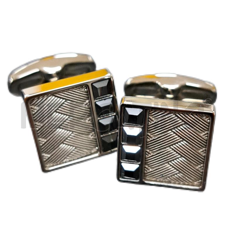 GEMELLI SWAROVSKI SILVER PIETRE NERO  | Mercatino dell'Usato Ottaviano 1