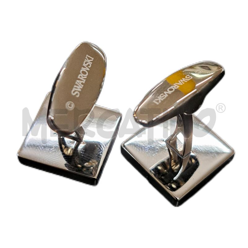 GEMELLI SWAROVSKI SILVER PIETRE NERO  | Mercatino dell'Usato Ottaviano 2