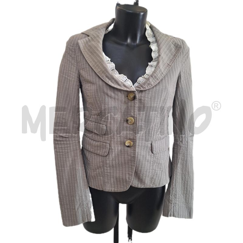 GIACCA DONNA ATOS LOMBARDINI GRIGIO RIGHE | Mercatino dell'Usato Ottaviano 1