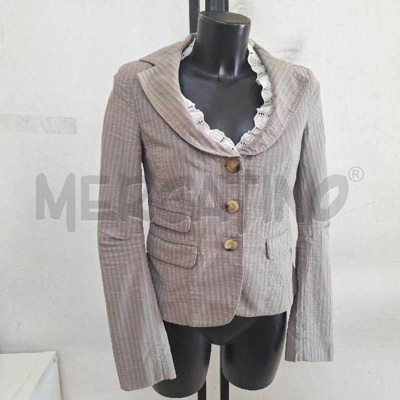 GIACCA DONNA ATOS LOMBARDINI GRIGIO RIGHE | Mercatino dell'Usato Ottaviano 2