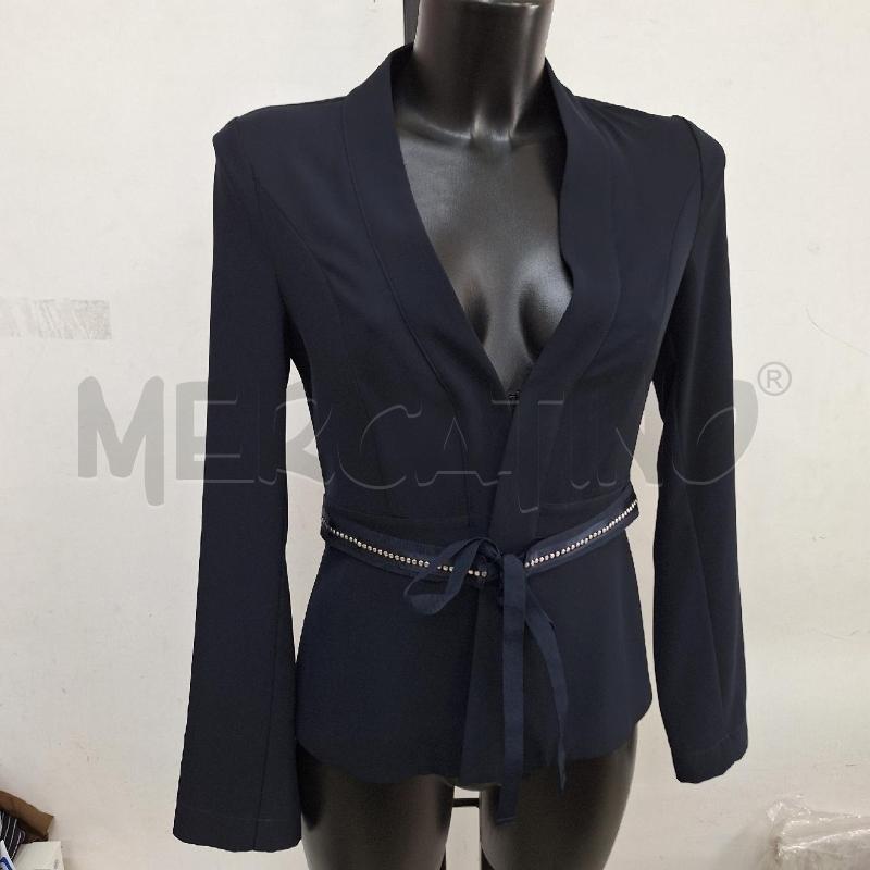 GIACCA DONNA CAMOMILLA BLU CINTURA STRASS | Mercatino dell'Usato Ottaviano 2