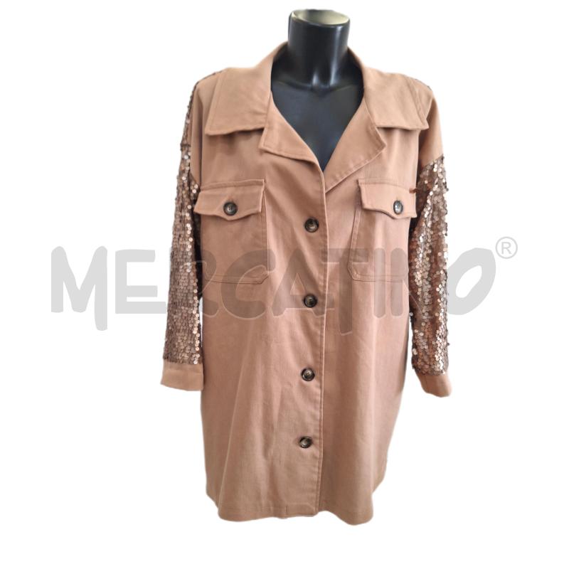 GIACCA DONNA D'ELLE MARRONE PAILLETTES | Mercatino dell'Usato Ottaviano 1