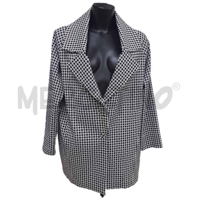 GIACCA DONNA KORAKOR BIANCO NERO FIORI | Mercatino dell'Usato Ottaviano 1