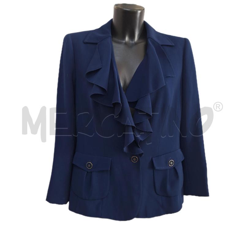 GIACCA DONNA LUISA SPAGNOLI BLU ROUCHES | Mercatino dell'Usato Ottaviano 1