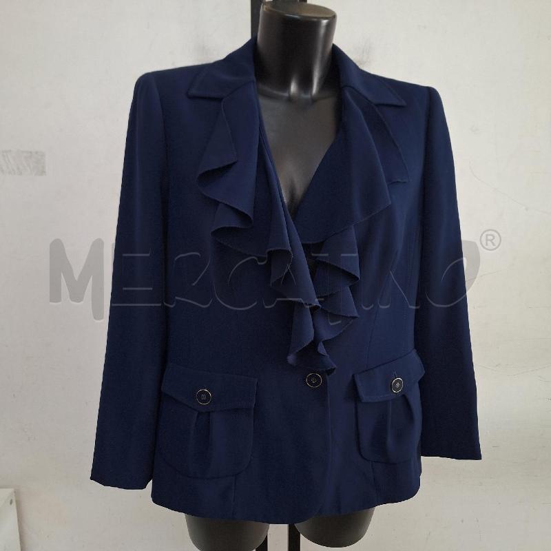 GIACCA DONNA LUISA SPAGNOLI BLU ROUCHES | Mercatino dell'Usato Ottaviano 2