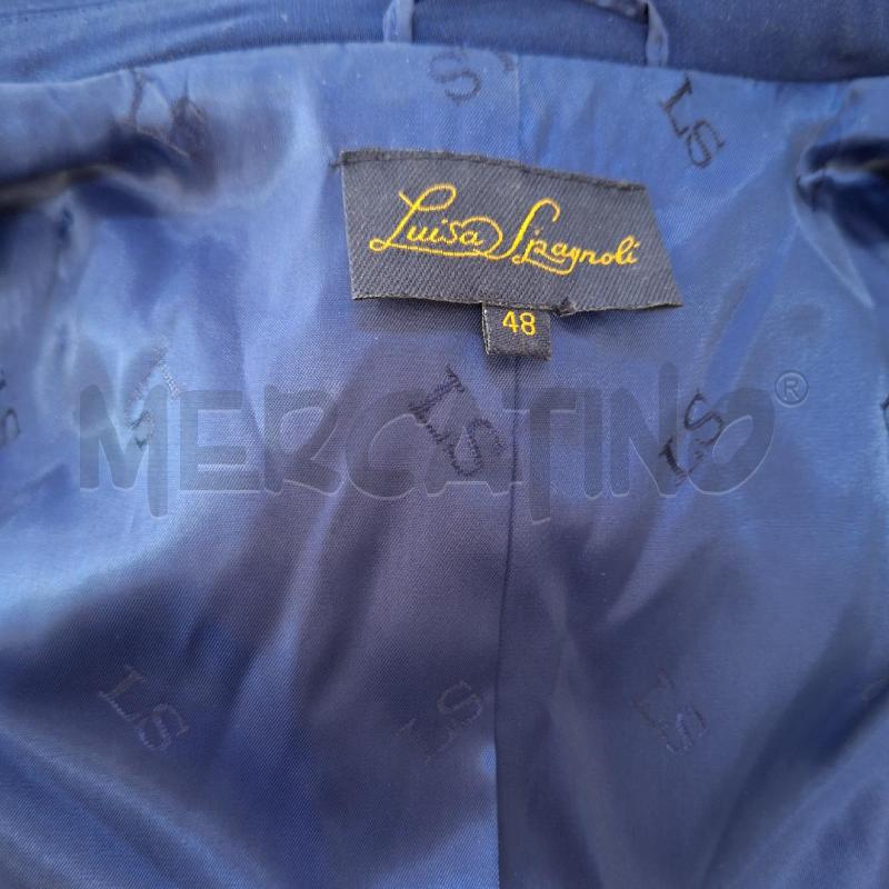 GIACCA DONNA LUISA SPAGNOLI BLU ROUCHES | Mercatino dell'Usato Ottaviano 3