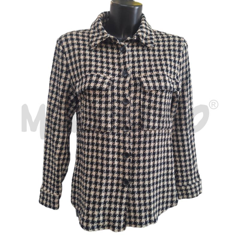 GIACCA DONNA LUMINA BEIGE NERO BOTTONI  | Mercatino dell'Usato Ottaviano 1