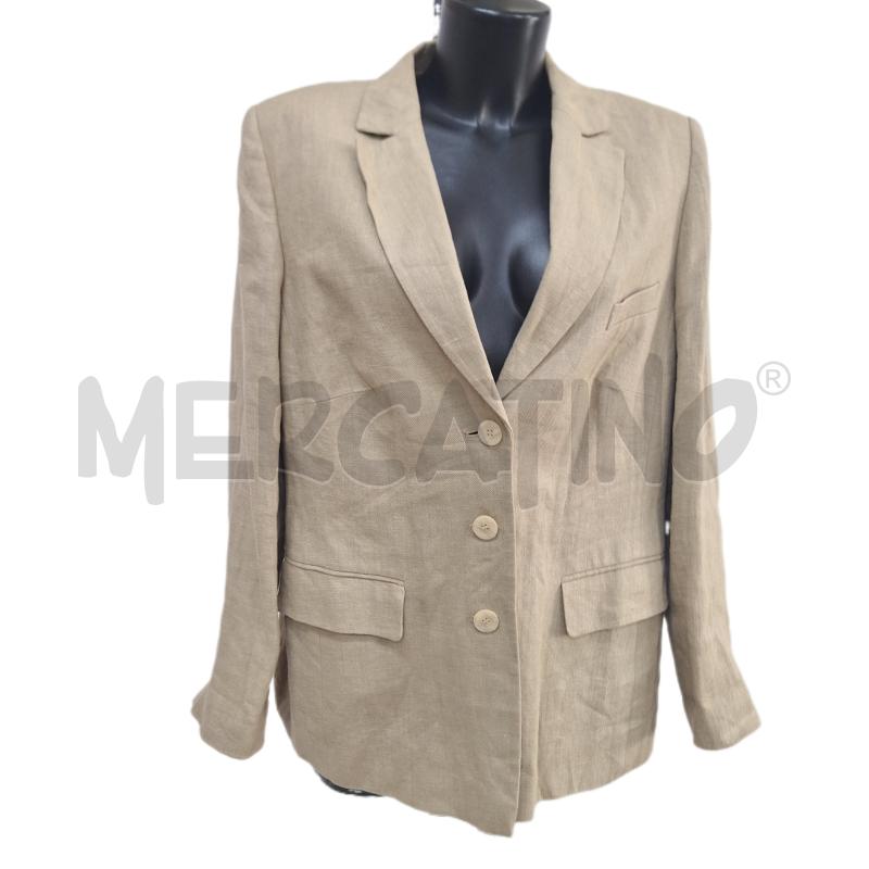GIACCA DONNA MADELEINE BEIGE LINO | Mercatino dell'Usato Ottaviano 1