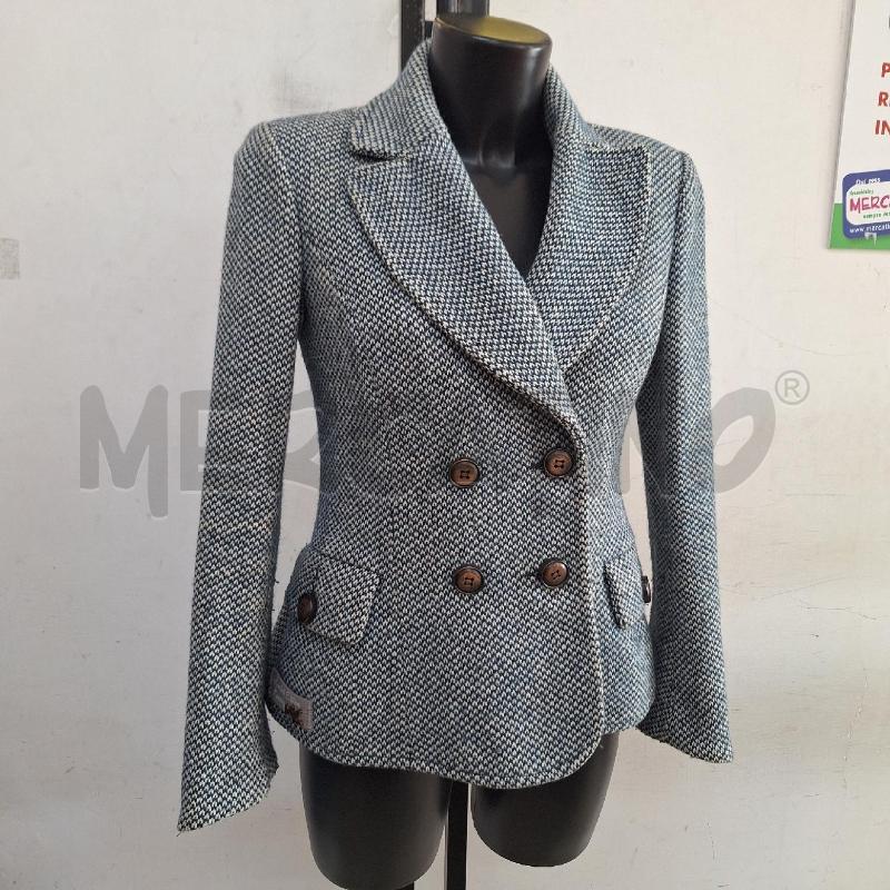 GIACCA DONNA MANILA GRACE BIANCO BLU | Mercatino dell'Usato Ottaviano 3