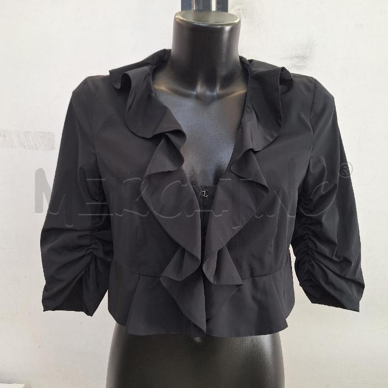 GIACCA DONNA PINKO NERO CROP ROUCHES | Mercatino dell'Usato Ottaviano 2