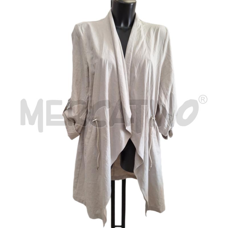 GIACCA DONNA ZARA BEIGE MANICA DRAPPEGGIO | Mercatino dell'Usato Ottaviano 1