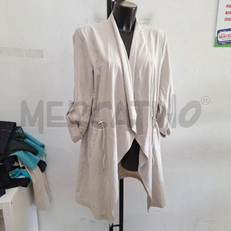 GIACCA DONNA ZARA BEIGE MANICA DRAPPEGGIO | Mercatino dell'Usato Ottaviano 2