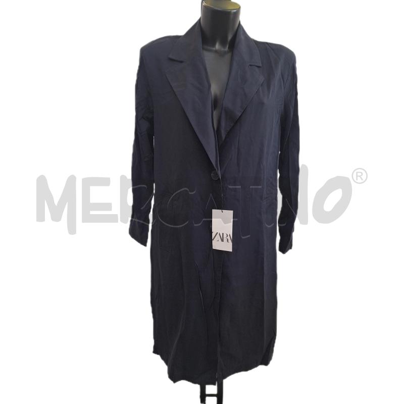 GIACCA DONNA ZARA BLU LUNGO NUOVO | Mercatino dell'Usato Ottaviano 1