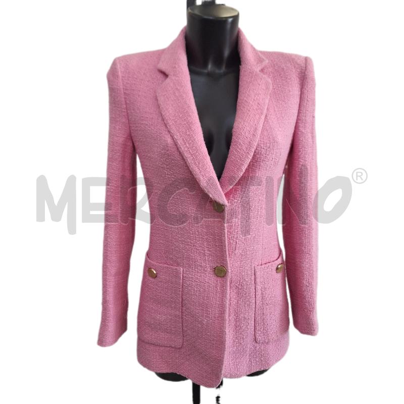 GIACCA DONNA ZARA ROSA TWEED | Mercatino dell'Usato Ottaviano 1