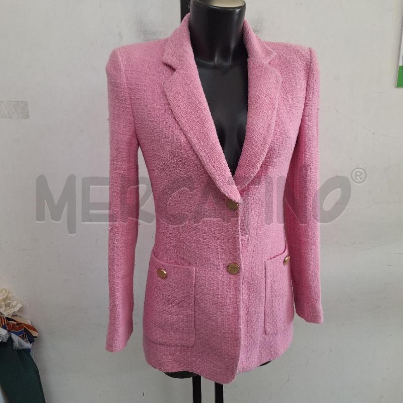GIACCA DONNA ZARA ROSA TWEED | Mercatino dell'Usato Ottaviano 2