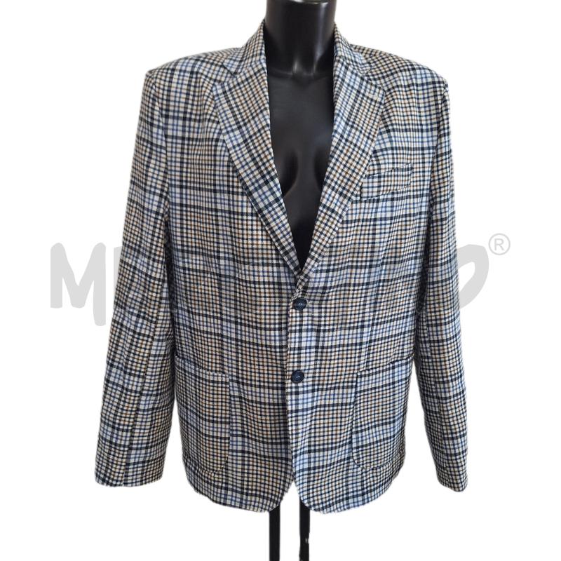 GIACCA UOMO EXIBIT QUADRETTI BIANCO BLU NERO  | Mercatino dell'Usato Ottaviano 1