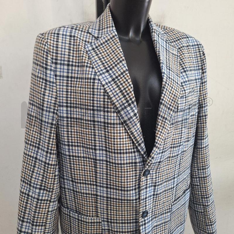 GIACCA UOMO EXIBIT QUADRETTI BIANCO BLU NERO  | Mercatino dell'Usato Ottaviano 2