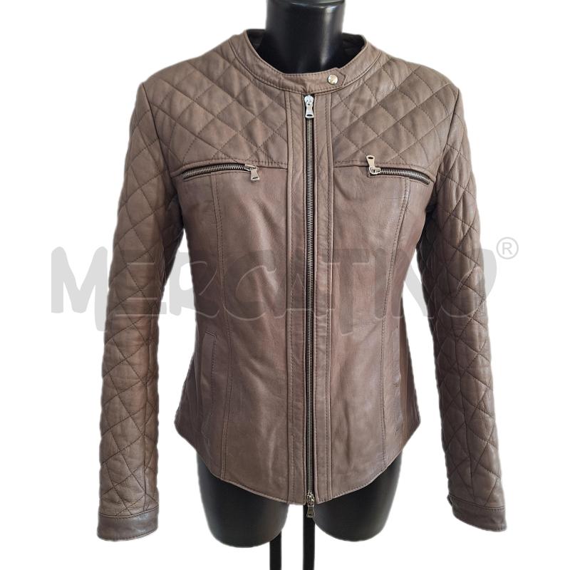GIUBBINO DONNA COCONUDA VERA PELLE GRIGIO TRAP | Mercatino dell'Usato Ottaviano 1