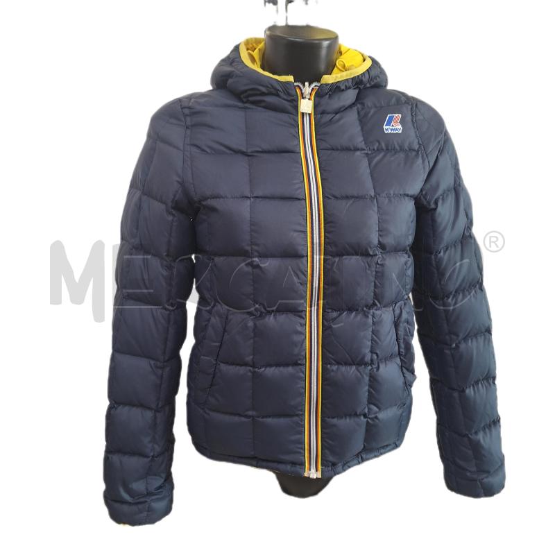 GIUBBINO DONNA KWAY BLU REVERSIBILE GIALLO | Mercatino dell'Usato Ottaviano 1