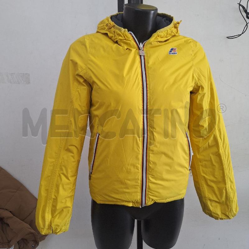 GIUBBINO DONNA KWAY BLU REVERSIBILE GIALLO | Mercatino dell'Usato Ottaviano 2