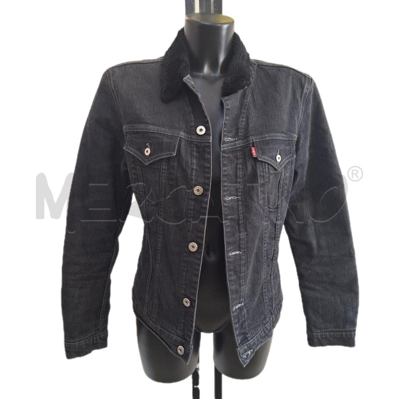 GIUBBINO DONNA MET JEANS PELLICCIOTTO NERO | Mercatino dell'Usato Ottaviano 1