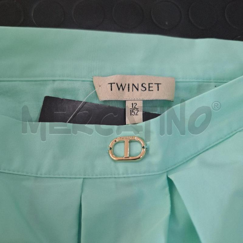 GONNA BAMBINA TWINSET VERDE ACQUA PALLONCINO | Mercatino dell'Usato Ottaviano 2