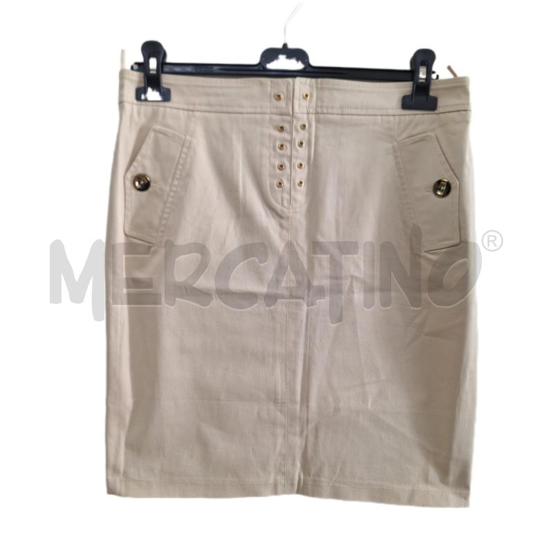 GONNA LUISA SPAGNOLI BEIGE BORCHIETTE | Mercatino dell'Usato Ottaviano 1