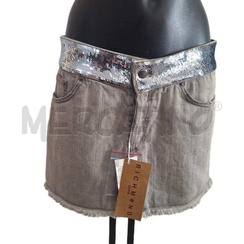 GONNA RICHMOND JEANS GRIGIO PAILLETTES NUOVO | Mercatino dell'Usato Ottaviano 1