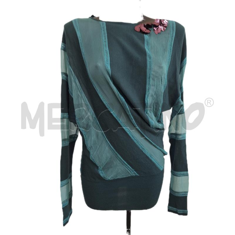 MAGLIA DONNA CAVALLI CLASS VERDE FILO | Mercatino dell'Usato Ottaviano 1
