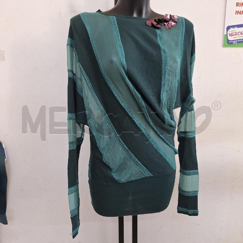 MAGLIA DONNA CAVALLI CLASS VERDE FILO | Mercatino dell'Usato Ottaviano 3