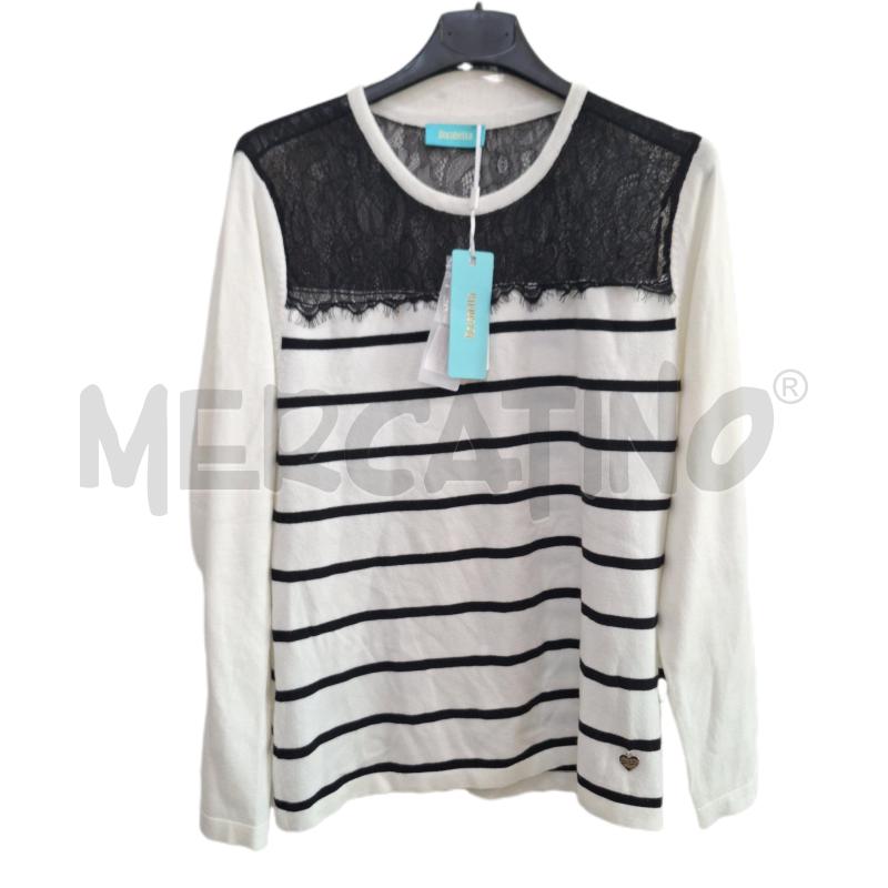 MAGLIA DONNA DORABELLA NUOVO BIANCO NERO | Mercatino dell'Usato Ottaviano 1