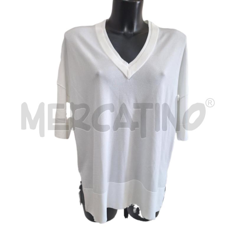 MAGLIA DONNA MAIDAMILA BIANCO FILO | Mercatino dell'Usato Ottaviano 1