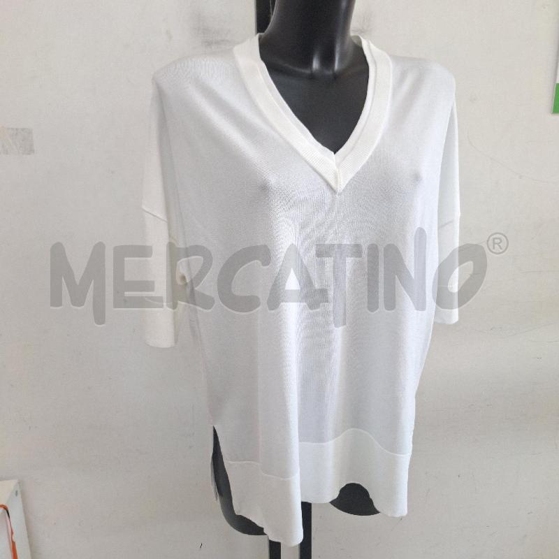 MAGLIA DONNA MAIDAMILA BIANCO FILO | Mercatino dell'Usato Ottaviano 2