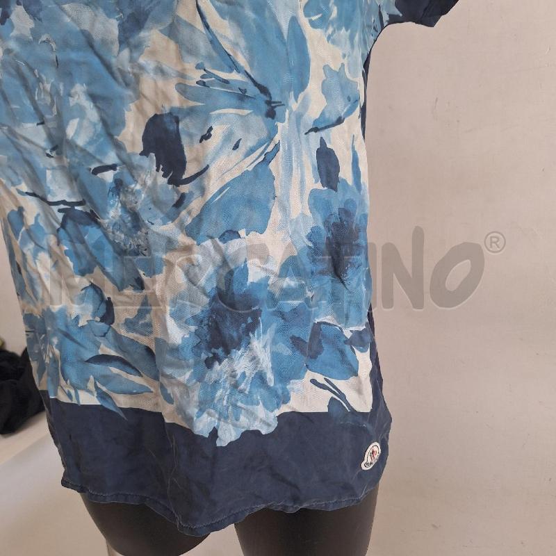 MAGLIA DONNA MONCLER BLU FIORI | Mercatino dell'Usato Ottaviano 3