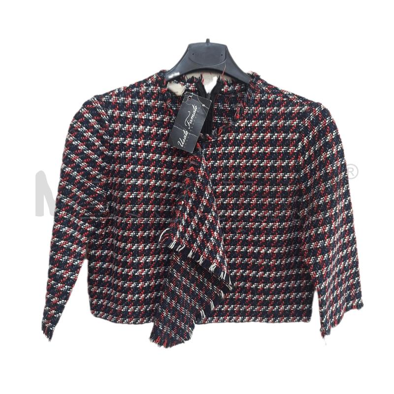 MAGLIA DONNA PINKO BLU ROSSO TWEED | Mercatino dell'Usato Ottaviano 1