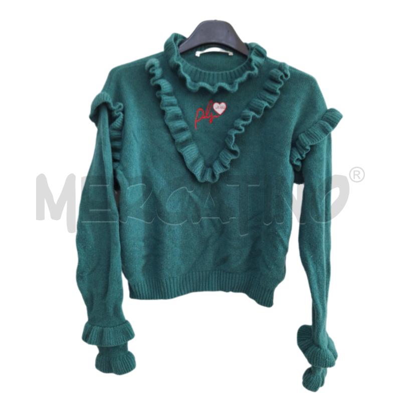 MAGLIONCINO BAMBINA PHILOSOPHY DI LORENZO SERAFINI VERDE BALZA | Mercatino dell'Usato Ottaviano 1