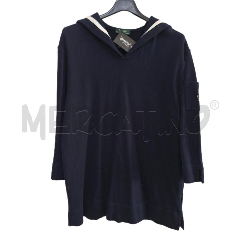 MAGLIONE DONNA LAUREN RALPH LAUREN BLU RIGA BIANCO | Mercatino dell'Usato Ottaviano 1