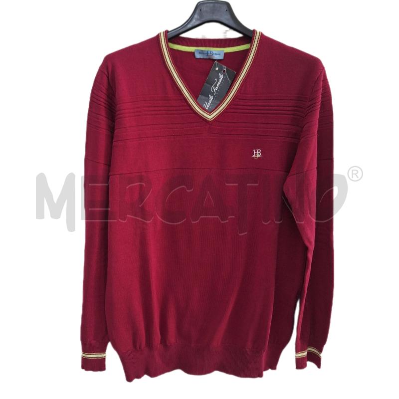MAGLIONE UOMO HARMONT&BLAINE FUCSIA SCOLLO V | Mercatino dell'Usato Ottaviano 1