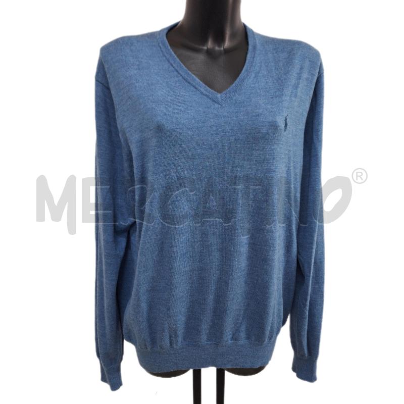 MAGLIONE UOMO POLO RALPH LAUREN BLU | Mercatino dell'Usato Ottaviano 1
