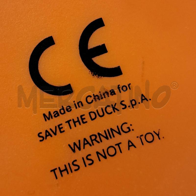 MASCOTTE SAVE THE DUCK ARANCIONE 30 CM.  | Mercatino dell'Usato Ottaviano 5