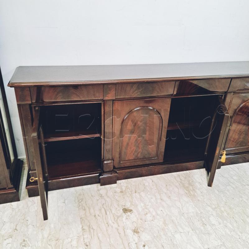 MOBILE CREDENZA SERVENTE STILE INGLESE MOGANO MASSELLO PIETRO GRASSO  | Mercatino dell'Usato Ottaviano 3