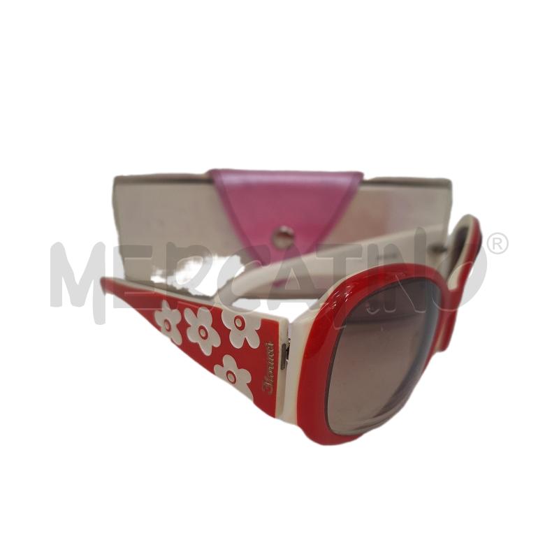 MONTATURA OCCHIALI FIORUCCI ROSSO FIORI BIANCO | Mercatino dell'Usato Ottaviano 1