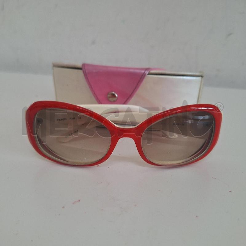 MONTATURA OCCHIALI FIORUCCI ROSSO FIORI BIANCO | Mercatino dell'Usato Ottaviano 3