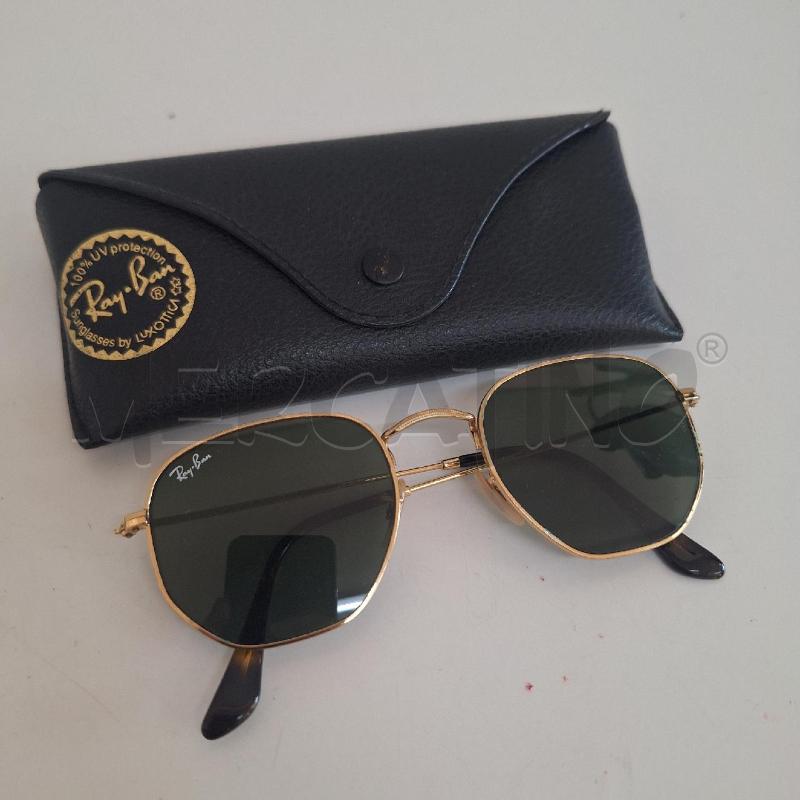 OCCHIALI DONNA RAYBAN RB 3548N ESAGONALI DORATO | Mercatino dell'Usato Ottaviano 2