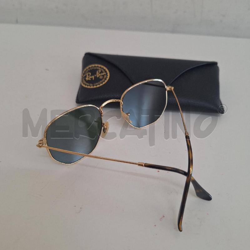 OCCHIALI DONNA RAYBAN RB 3548N ESAGONALI DORATO | Mercatino dell'Usato Ottaviano 3