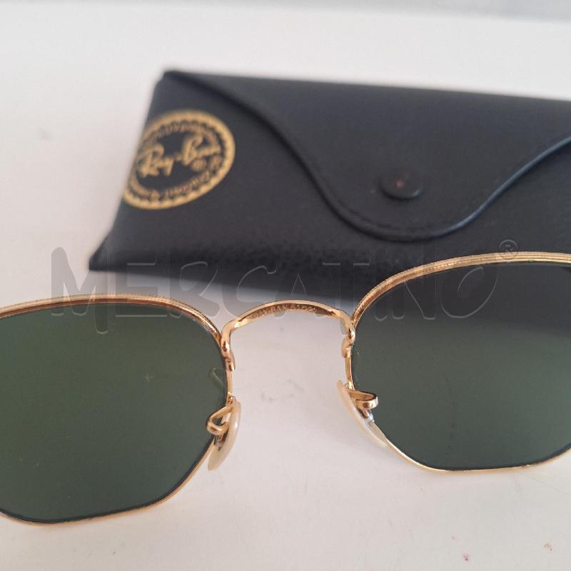 OCCHIALI DONNA RAYBAN RB 3548N ESAGONALI DORATO | Mercatino dell'Usato Ottaviano 4