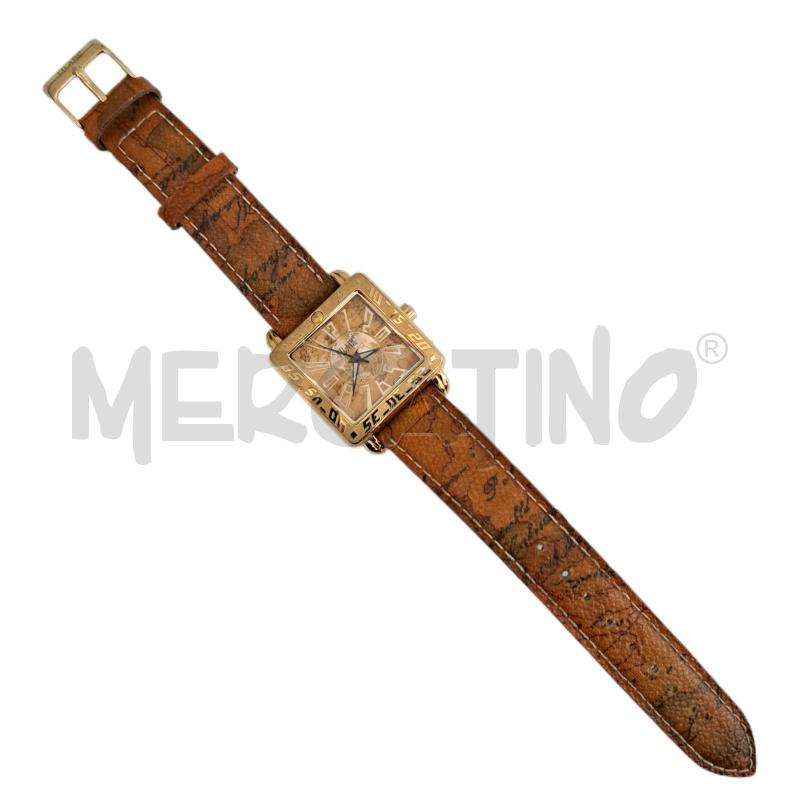 OROLOGIO DA POLSO ALVIERO MARTINI PRIMACLASSE QUADRATO DORATO BEIGE | Mercatino dell'Usato Ottaviano 2