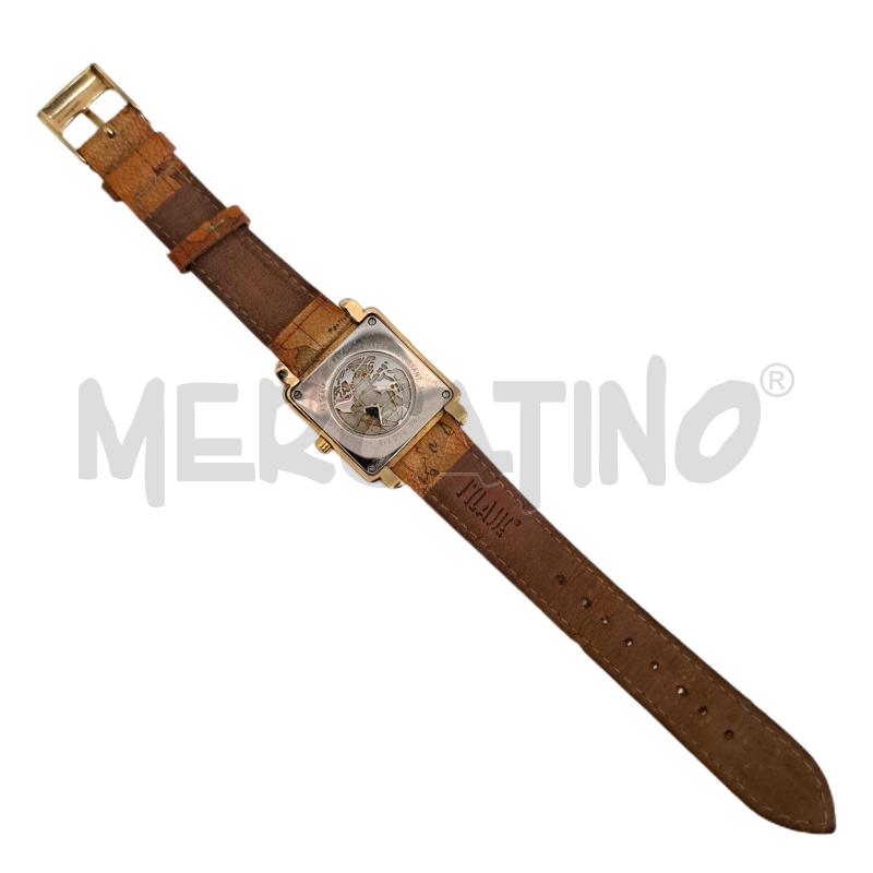 OROLOGIO DA POLSO ALVIERO MARTINI PRIMACLASSE QUADRATO DORATO BEIGE | Mercatino dell'Usato Ottaviano 3