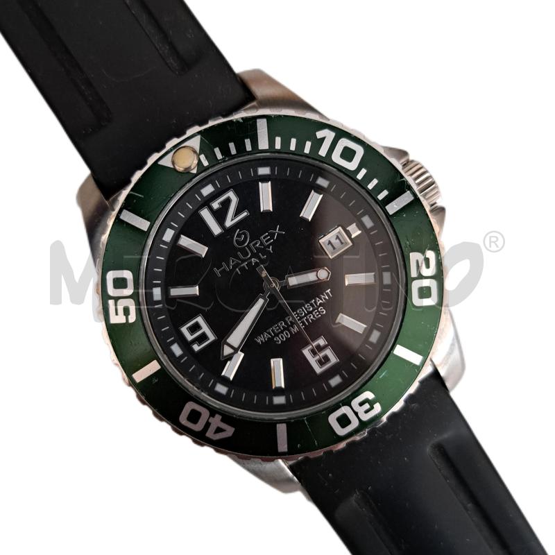 OROLOGIO HAUREX ITALY CAIMANO ACCIAIO VERDE ITALIAN DESIGN  | Mercatino dell'Usato Ottaviano 1